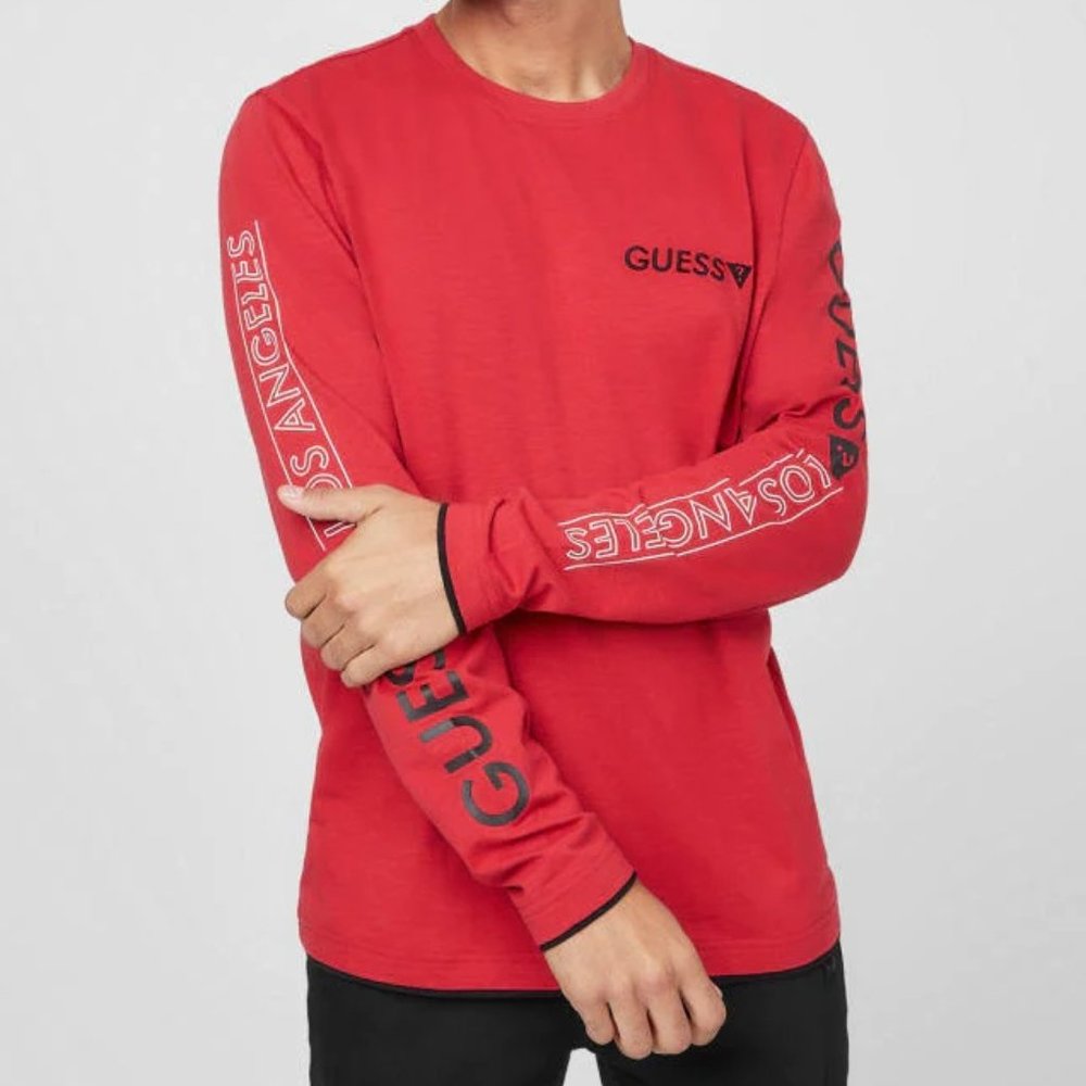 Guess Coleman Red Long Sleeve